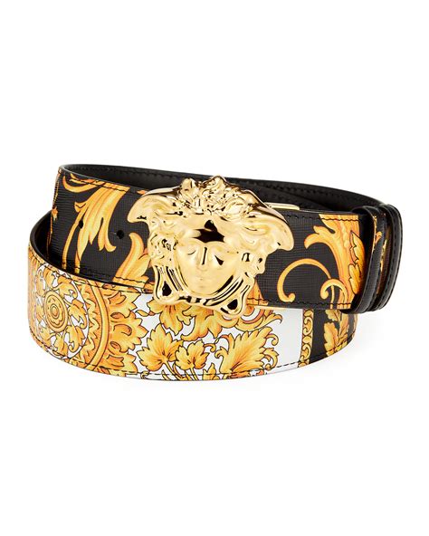 brown leather versace belt|versace belt black and white.